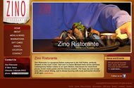 Zino Ristorante - Flash Image transitions on the home page. 
